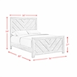 Picket House Furnishings Keely Full Panel Bed in White