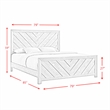 Picket House Furnishings Keely King Panel Bed in White