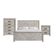Picket House Furnishings Keely King Panel 3PC Bedroom Set in White