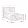 Picket House Furnishings Keely Queen Panel 3PC Bedroom Set in White