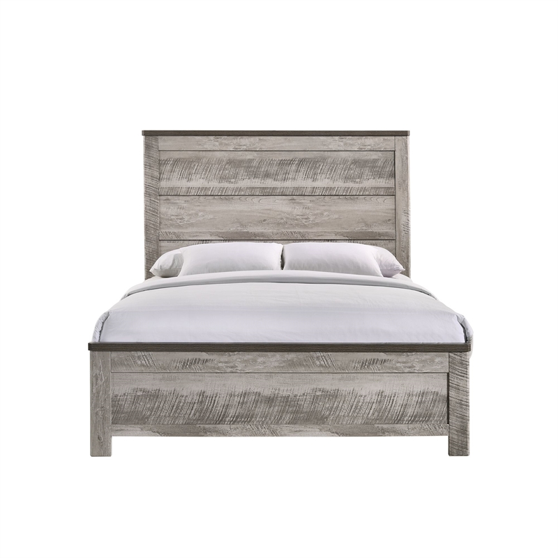 picket house furnishings adam full panel bed in gray
