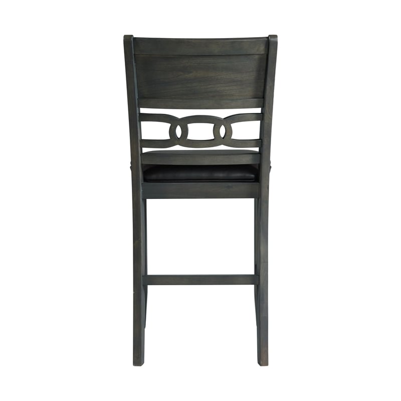 Picket House Furnishings Taylor Counter Height Faux Leather Side Chair Set