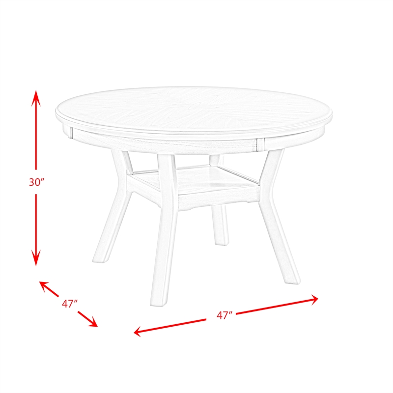 Picket House Furnshings Wood Furnishings Taylor Dining Table in Gray