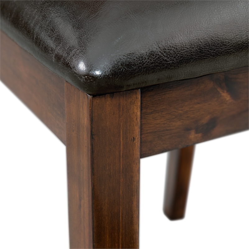 Picket House Furnishings Alexa Counter Height Side Chair Set in Cherry