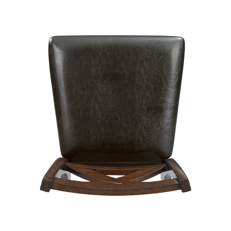 Picket House Furnishings Alexa Counter Height Side Chair Set in Cherry