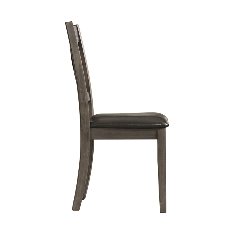 Picket House Furnishings Alexa Standard Height Side Chair Set in Gray
