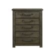 Picket House Furnishings Memphis 5-Drawer Chest in Gray
