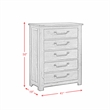 Picket House Furnishings Memphis 5-Drawer Chest in Gray