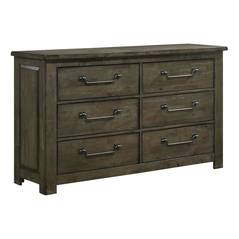Picket House Furnishings Memphis 6-Drawer Dresser in Gray