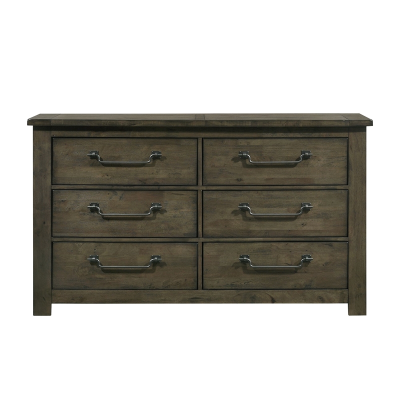 Picket House Furnishings Memphis 6-Drawer Dresser in Gray