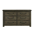 Picket House Furnishings Memphis 6-Drawer Dresser in Gray