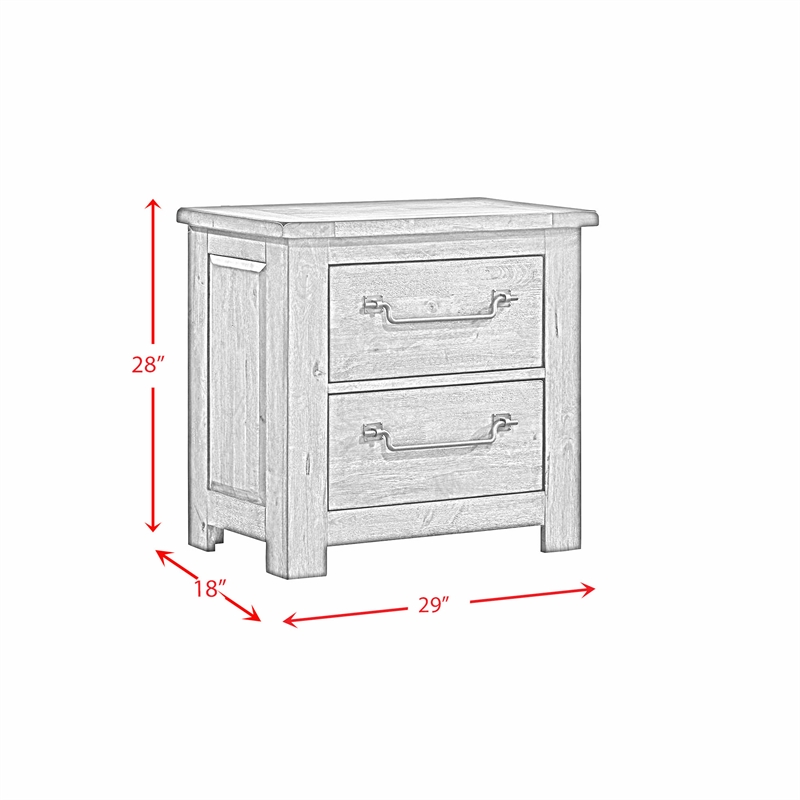 Picket House Furnishings Memphis King Panel 3PC Bedroom Set in Grey