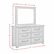 Picket House Furnishings Memphis King Panel 5PC Bedroom Set in Grey
