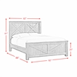 Picket House Furnishings Memphis King Panel 5PC Bedroom Set in Grey