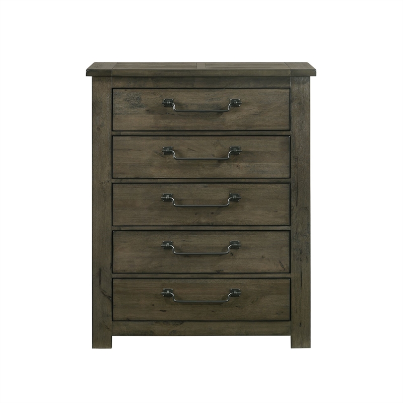 Picket House Furnishings Memphis King Panel 5PC Bedroom Set in Grey