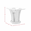 Picket House Furnishings Simms Square End Table in Grey