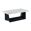Picket House Furnishings Tobias Coffee Table with White Marble Top