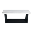 Picket House Furnishings Tobias Coffee Table with White Marble Top