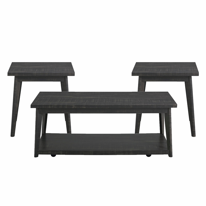 Picket House Furnishings Rory Occasional Table Set in Black