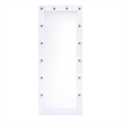 Picket House Furnishings Belle Floor Mirror in Glossy White