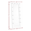 Picket House Furnishings Belle Floor Mirror in Glossy White