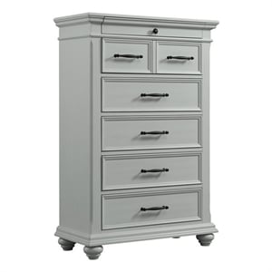 Picket House Furnishings Brooks 6-Drawer Chest in Gray