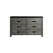 Picket House Furnishings Montauk 6-Drawer Dresser in Gray