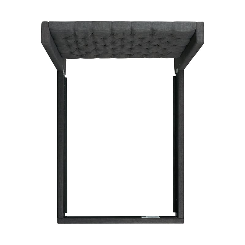 Picket House Furnishings Arden Queen Tufted Upholstered Bed in Charcoal