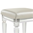 Picket House Furnishings Charlotte Vanity Stool with Acrylic Leg