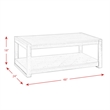 Picket House Furnishings Enrico Rectangular Coffee Table in Walnut