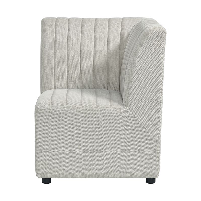Picket House Furnishings Rizzo Dining Corner Chair in Beige Linen