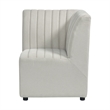 Picket House Furnishings Rizzo Dining Corner Chair in Beige Linen