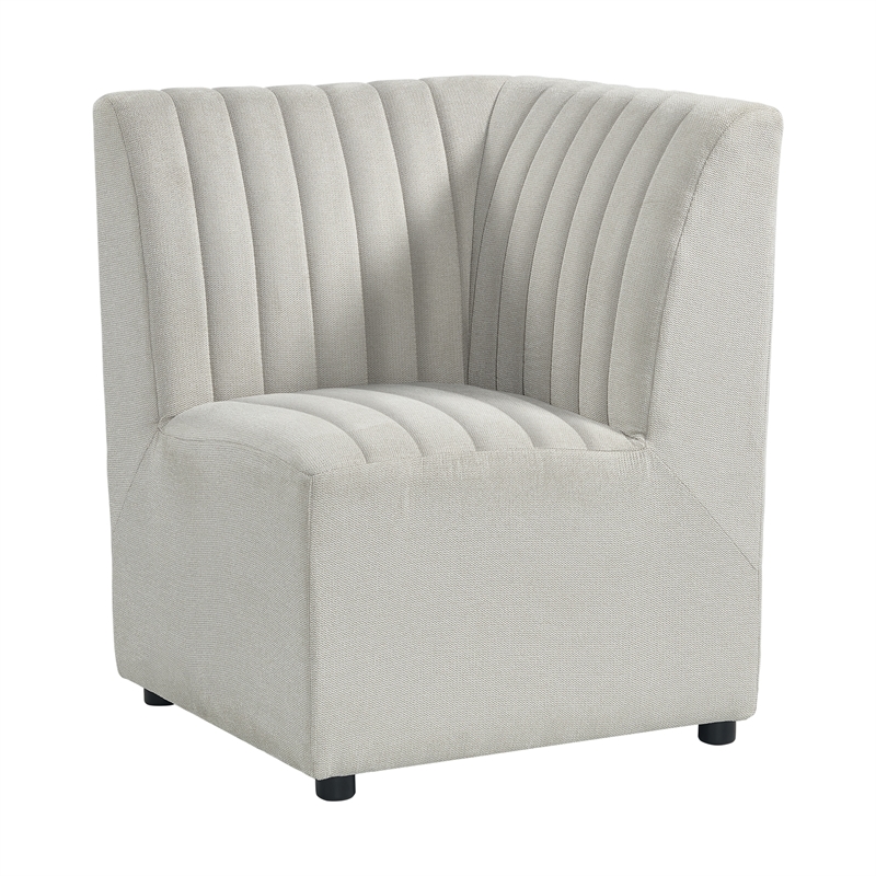 Picket House Furnishings Rizzo Dining Corner Chair in Beige Linen