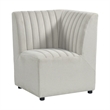 Picket House Furnishings Rizzo Dining Corner Chair in Beige Linen