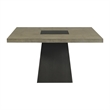 Picket House Furnishings Rizzo Square Dining Table in Grey and Dark Espresso