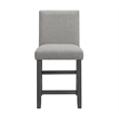 Picket House Furnishings Hester Counter Side Set Chair with Gray Fabric in Grey