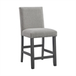 Picket House Furnishings Hester Counter Side Set Chair with Gray Fabric in Grey