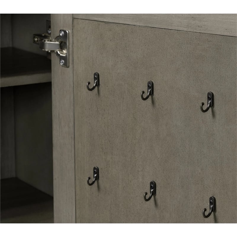 Picket House Furnishings Paterson Wood 1-Door/7-Drawers Bedroom Chest in Gray