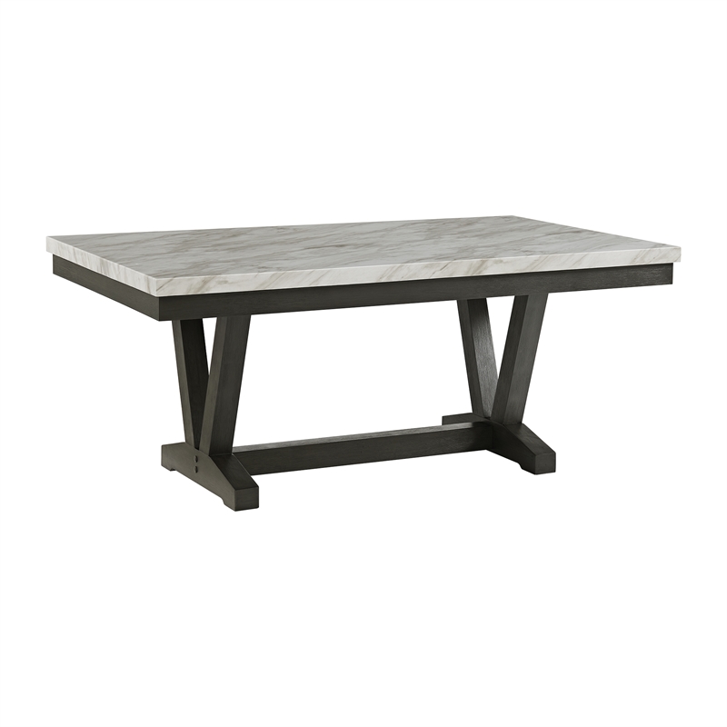 Picket House Furnishings Eve 5PC Dining Set in Charcoal-Table & Four Chairs