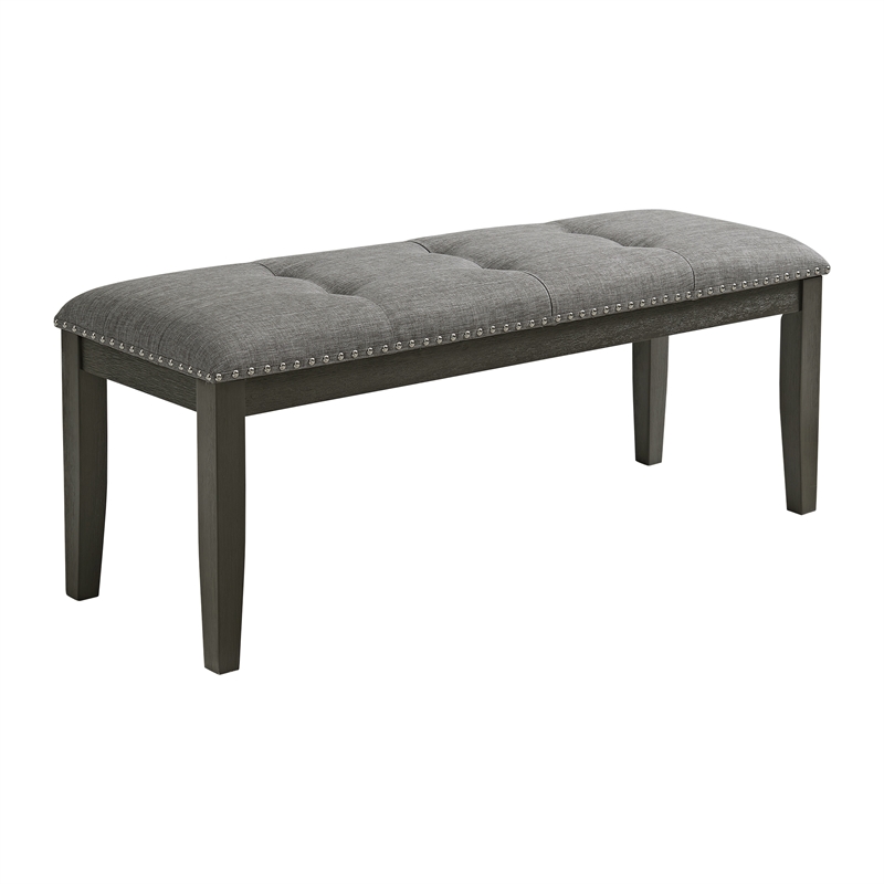Picket House Furnishings Eve 5PC Dining Set in Charcoal-Table & Four Chairs