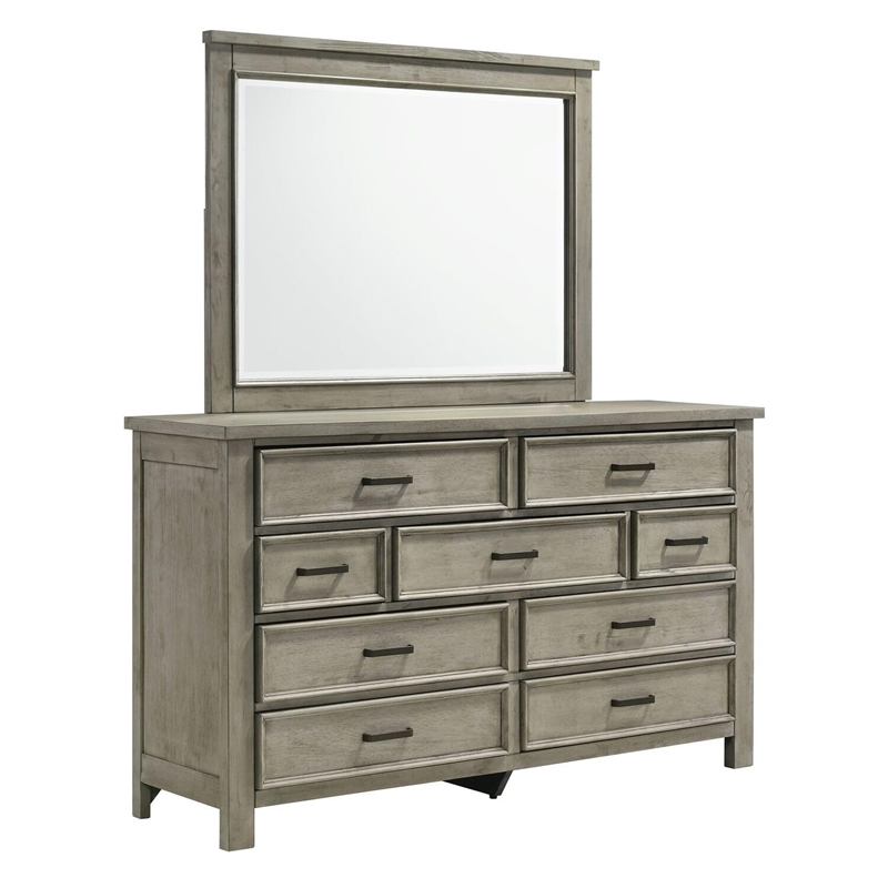 Picket House Furnishings Damen King Storage 5PC Bedroom Set in Drift Gray