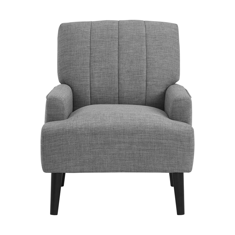 Picket House Furnishings May Chair with Channel Back in Palmer Steel