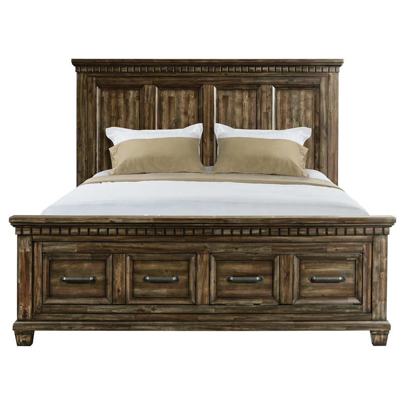 Picket House Furnishings Windom Queen Storage Bed in Charcoal