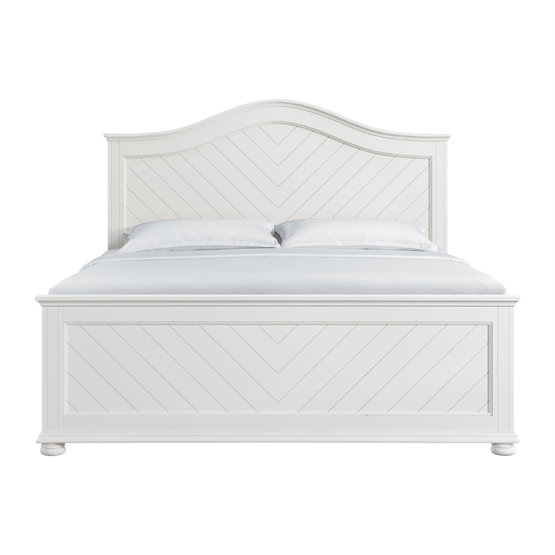 Picket House Furnishings Conaughey King Panel Bed in White