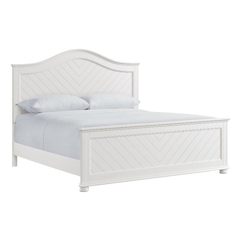Picket House Furnishings Conaughey King Panel Bed in White
