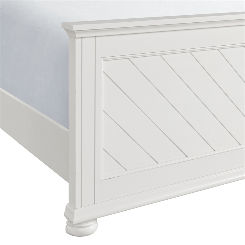 Picket House Furnishings Conaughey  Twin Panel Bed in White