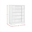 Picket House Furnishings Argo 5-Drawer Chest in Gray
