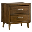 Picket House Furnishings Zuma 2-Drawer Nightstand in Walnut