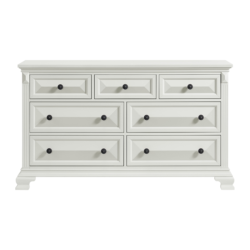 Picket House Furnishings Sumner 7-Drawer Dresser in Antique White