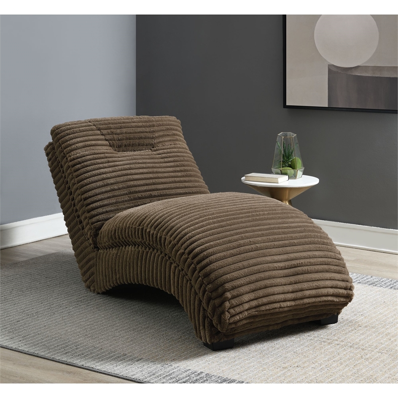 Picket House Furnishings Victoria Chaise in Masis Cocoa